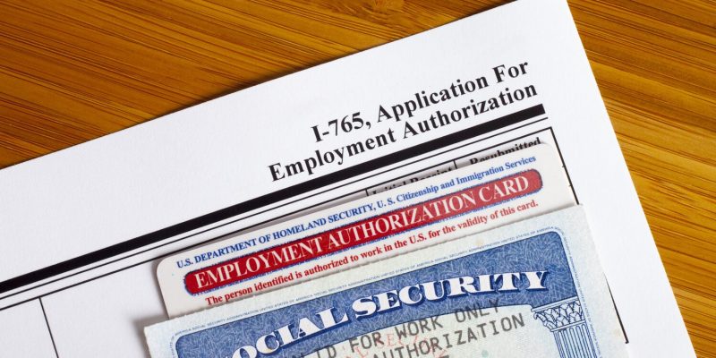 Application for Employment Authorization to fill out